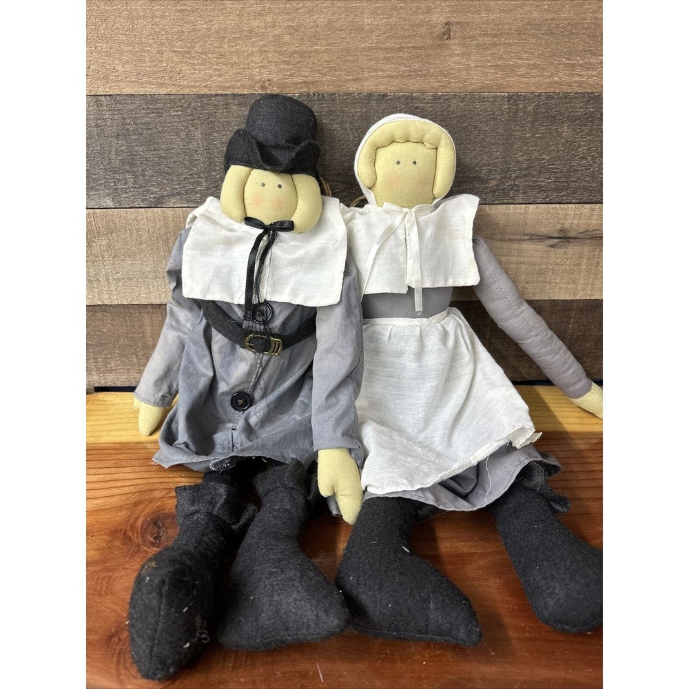 Pilgrim Amish Couple Ragdolls 21”